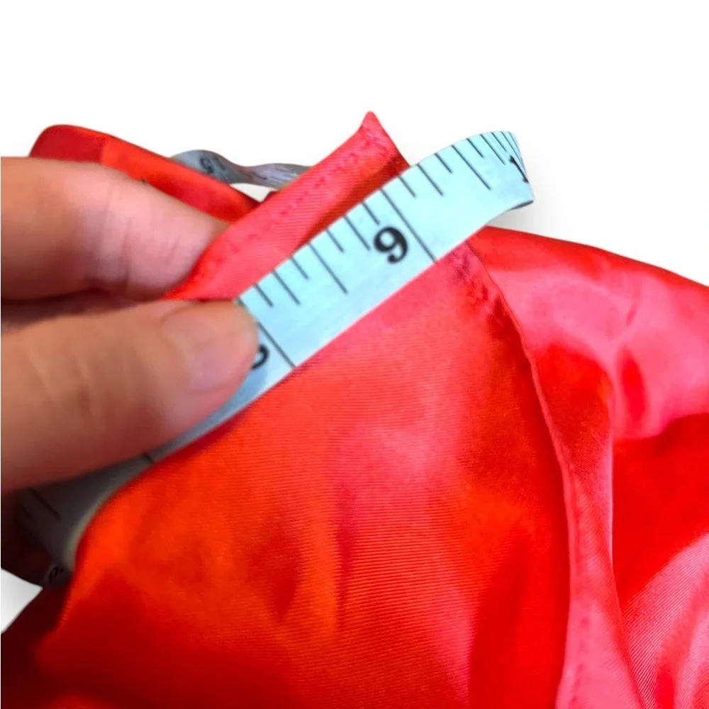 Echo Oversized Silk Scarf Coral 9x69